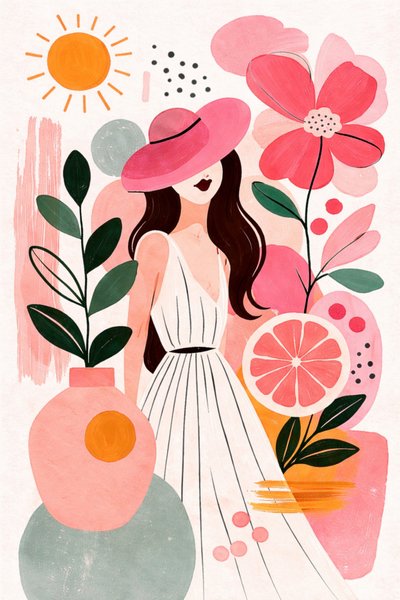 Sommerträume in Rosa von Nomi Morina