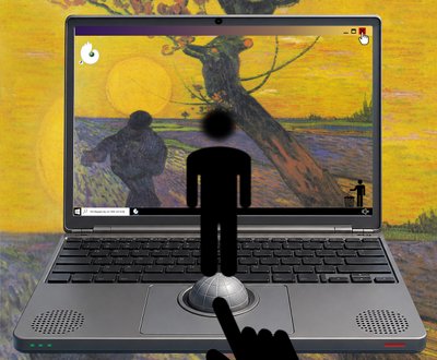 Die Begegnung von Welt und Erde (aus der Serie Windows) von Alexander Eibach