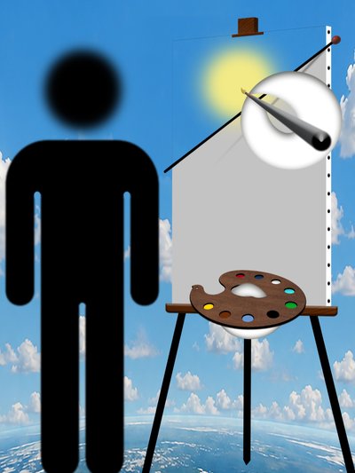 Maler und Modell (II) von Alexander Eibach
