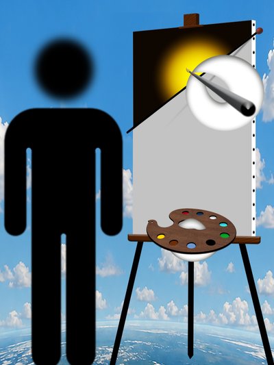 Maler und Modell (I) von Alexander Eibach