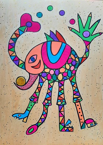 Giraffeschwein von Steffi_Seiler_Art