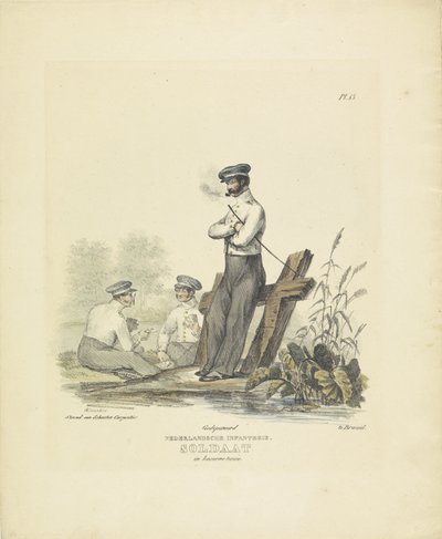 Soldat in Kasernentracht, 1820-1825 von A. Courtois