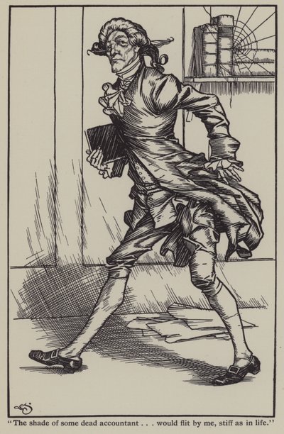 Illustration für The Essays of Elia von Charles Lamb (Lithografie) von A. Garth Jones