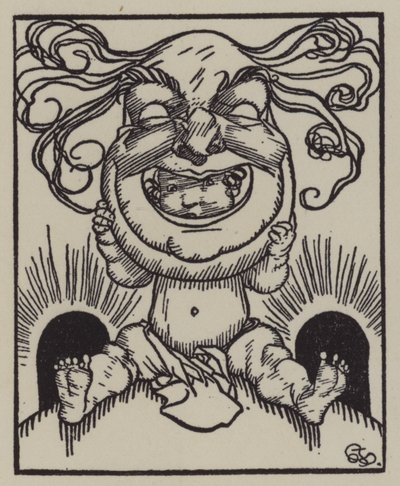 Illustration für The Essays of Elia von Charles Lamb (Lithografie) von A. Garth Jones