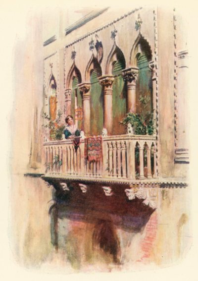 Balkon Palazzo Bragadin von A. Trevor Haddon