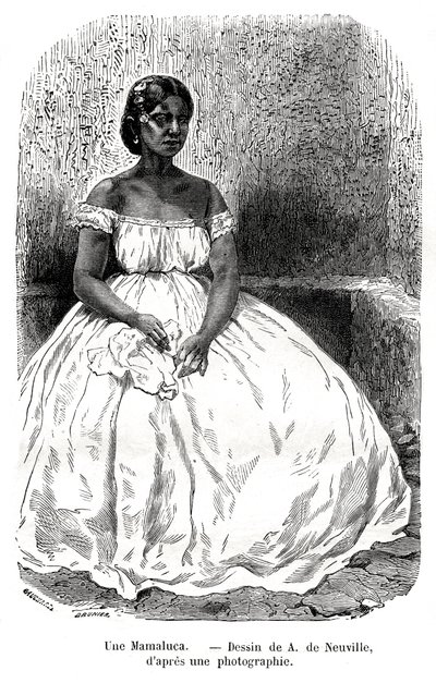 Une Mamaluca, Brasilien, 19. Jahrhundert von A. de Neuville