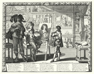 Der edle Maler (Gravur) von Abraham (after) Bosse
