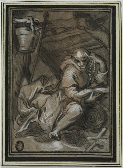 Der heilige Hilarion von Abraham Bloemaert