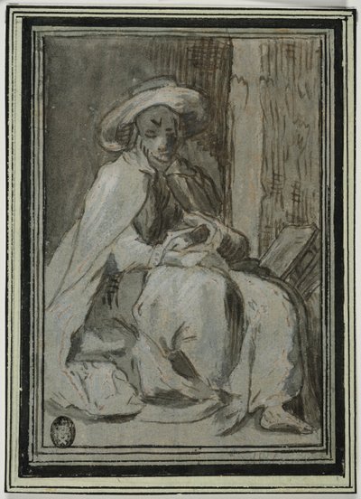 Der heilige Johannes von Lykopolis von Abraham Bloemaert