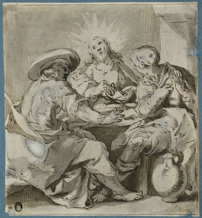 Das Abendmahl in Emmaus von Abraham Bloemaert