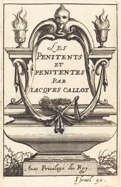 Frontispiz für Callots "Die Büßer" von Abraham Bosse