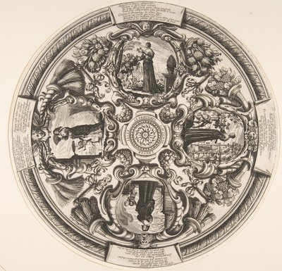Die vier Jahreszeiten, Mitte bis Ende des 17. Jahrhunderts von Abraham Bosse