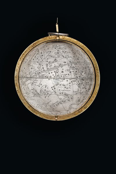 Zwei außergewöhnliche terrestrische und himmlische Globen, unterstützt von Herkules und Atlas, Augsburg, 1697-99 von Abraham Drentwett