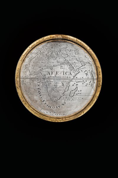Zwei außergewöhnliche terrestrische und himmlische Globen, getragen von Herkules und Atlas, Augsburg, 1697-99 von Abraham Drentwett