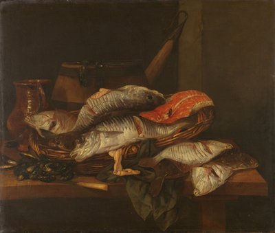Stillleben mit Fisch von Abraham Hendricksz van Beyeren
