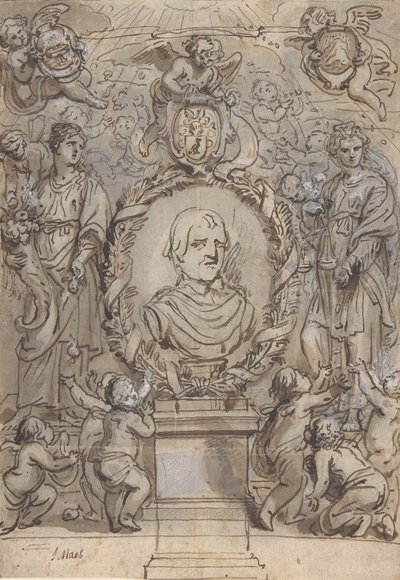Entwurf für eine Titelseite, 17. Jahrhundert von Abraham Jansz van Diepenbeeck