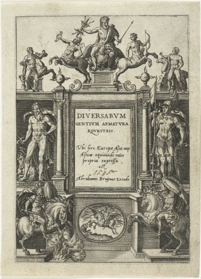 Titelblatt für Omnium pene Europae, Asiae, Aphricae, Americae gentium habitus von Abraham de Bruyn