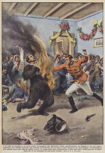 Bei einem Kostümball in einem Dorf bei Kopenhagen von Achille Beltrame