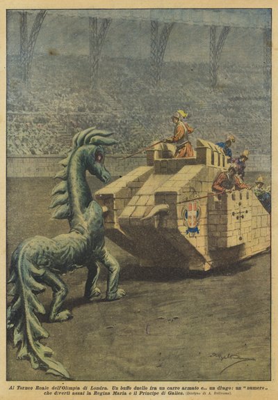 Beim Königlichen Turnier in der Olympia von London von Achille Beltrame