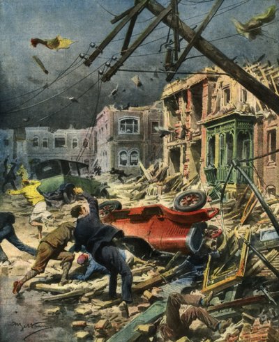Hurrikan in Florida, Oktober 1929 von Achille Beltrame