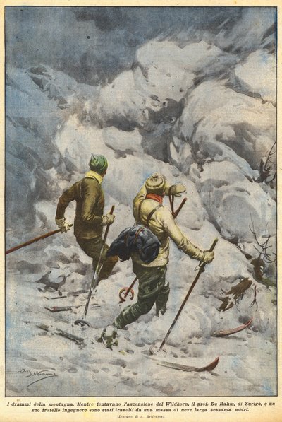 Die Dramen des Berges von Achille Beltrame