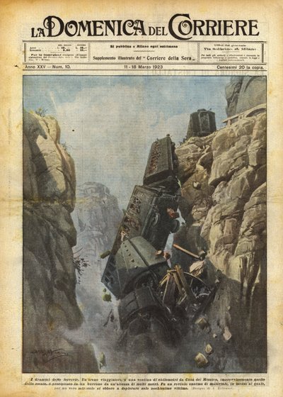 Die Dramen der Eisenbahnen von Achille Beltrame