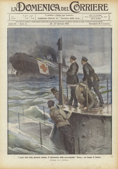 Die neuen Ruhmestaten der deutschen Piraterie von Achille Beltrame