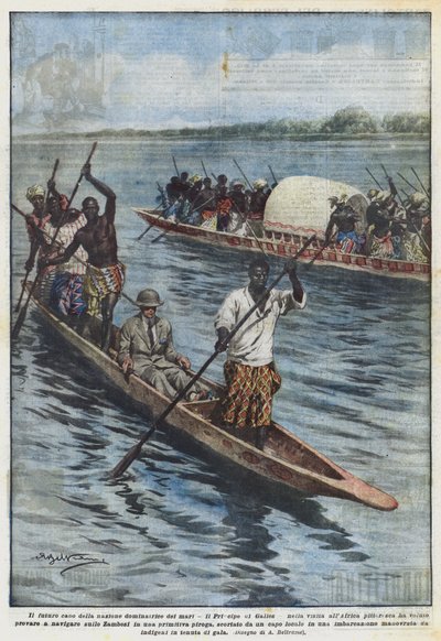 Der zukünftige Anführer der seebeherrschenden Nation, der Prinz von Wales, bei seinem Besuch in Afrika von Achille Beltrame
