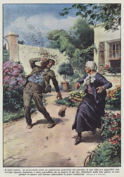 Der bestrafte Dieb von Achille Beltrame