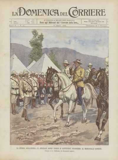 Der Anglo-Burenkrieg, der Buren-General Cronje ergibt sich Marschall Roberts von Achille Beltrame