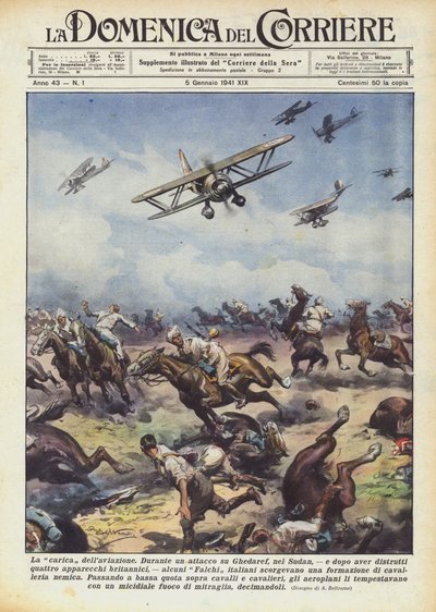 Der Angriff der Luftwaffe von Achille Beltrame