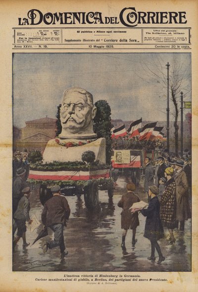 Der unerwartete Sieg von Hindenburg in Deutschland von Achille Beltrame
