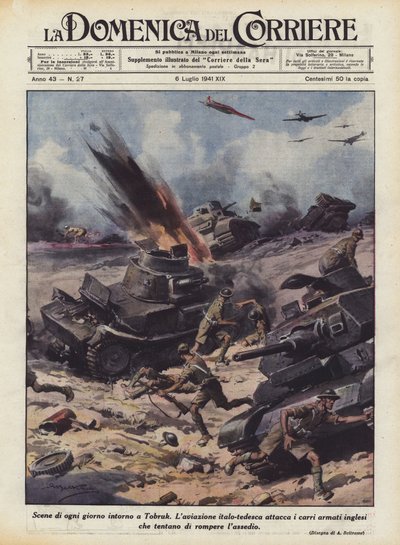 Alltagsszenen um Tobruk von Achille Beltrame