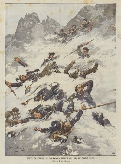 Schüler von einer Lawine während eines Ausflugs im Kanton Tessin überrascht von Achille Beltrame