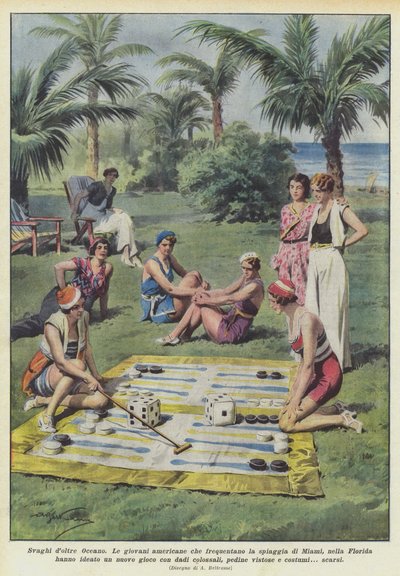 Vergnügungen jenseits des Ozeans von Achille Beltrame