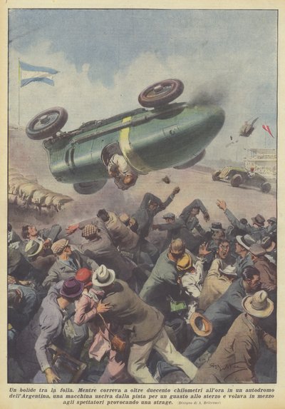 Ein Meteor in der Menge von Achille Beltrame