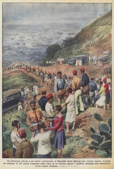 Eine malerische Rückkehr zu einem alten Brauch von Achille Beltrame