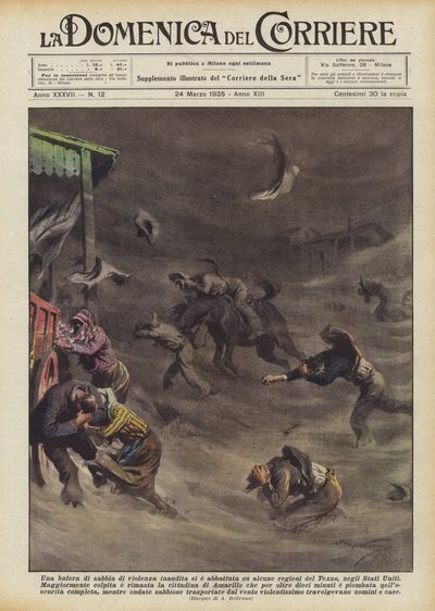Ein Sandsturm von unerhörter Gewalt hat einige Regionen von Texas, USA, heimgesucht von Achille Beltrame