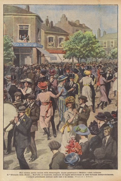 Ein kurioser alter Brauch in Cornwall von Achille Beltrame