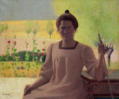 Gegenlicht – Porträt der Frau des Künstlers von Achille Lauge