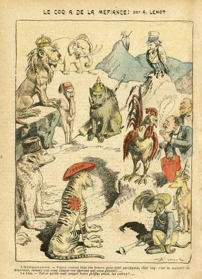Illustration von Achille Lemot (1846-1909) in Le Pèlerin von Achille Lemot