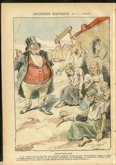 Illustration von Achille Lemot in Le Pelerin von Achille Lemot