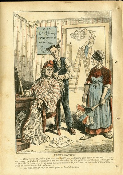 Illustration von Achille Lemot (1846-1909) in Le Pèlerin von Achille Lemot