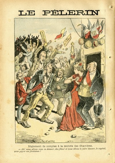 Illustration von Achille Lemot (1846-1909) in Le Pelerin von Achille Lemot