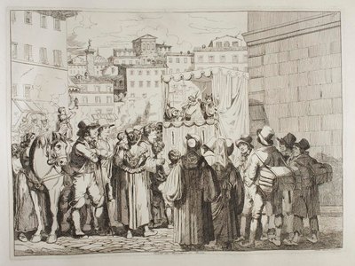 Marionettentheater in Rom von Achille Pinelli