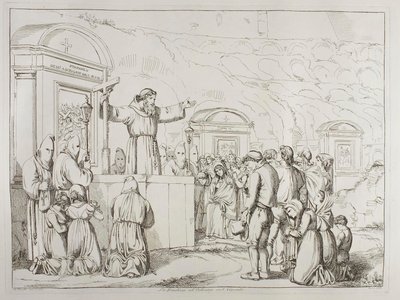 Die Freitags-Predigt im Kolosseum von Achille Pinelli