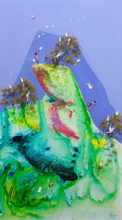 Verspielter Bergflug von Adam Bogusz