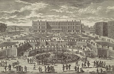 Ansicht des Schlosses von Versailles (Gartenfassade) von Adam Perelle