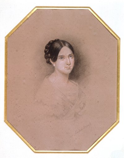 Porträt von Leopoldine Hugo (1824-43) von Adele Julie Hugo
