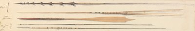 Speere aus Feejee [Fidschi] & Neue Hebriden von Admiral Sir Edward Gennys Fanshawe